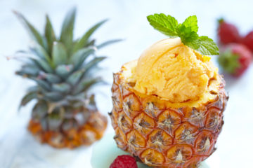 sorbetto di frutta piatto dietetico