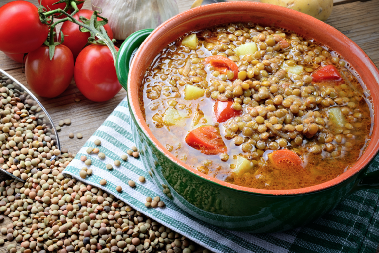 Zuppa di lenticchie light
