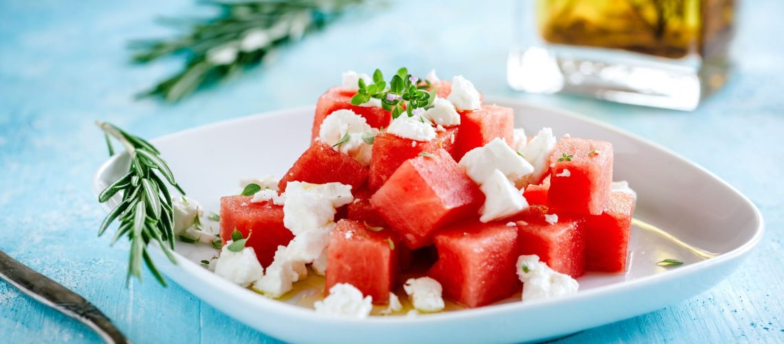 Wassermelonen-Feta Salat