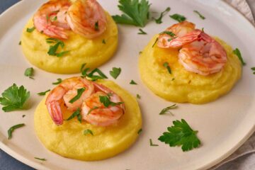 Polenta e gamberi Magrella